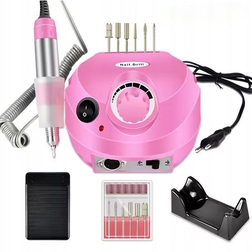 NAIL MILLING MACHINE MANICURE PEDICURE GEL HYBRID 65W STRONG+MILLING SET Manufacturer code Szlifierka do paznokci manicure pedicure