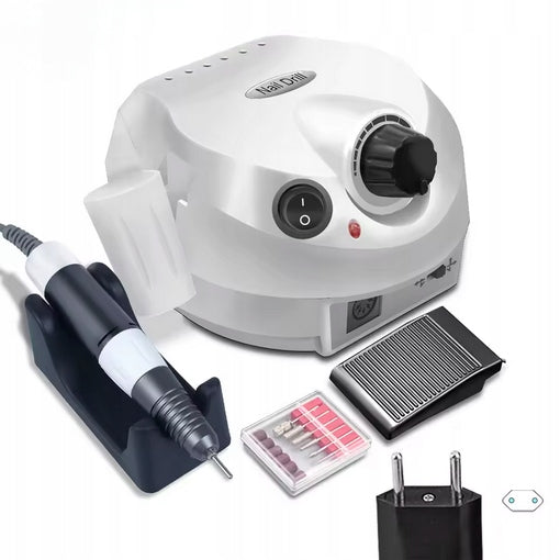 NAIL MILLING MACHINE MANICURE PEDICURE GEL HYBRID 65W STRONG+MILLING SET