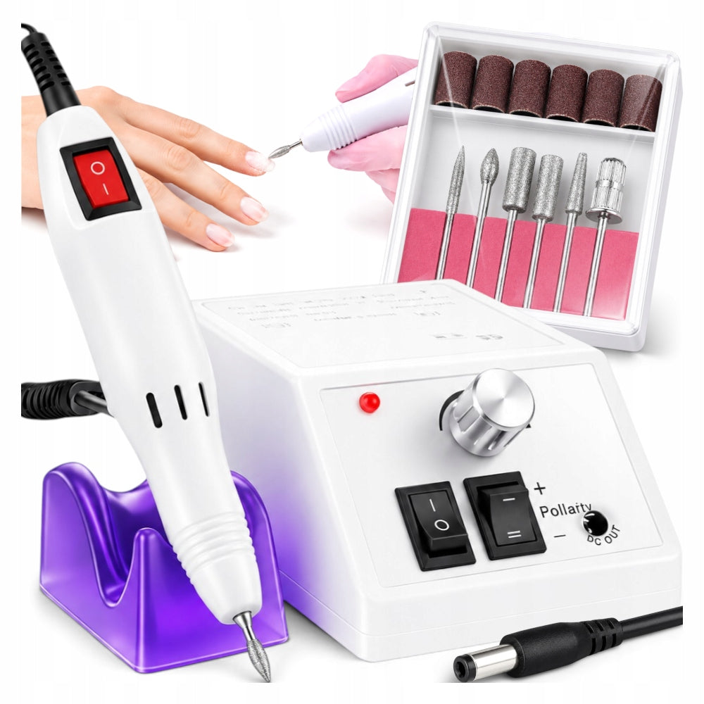 NAIL MILLING MACHINE MANICURE PEDICURE HYBRID GEL + CUTTER SET 20W 240V