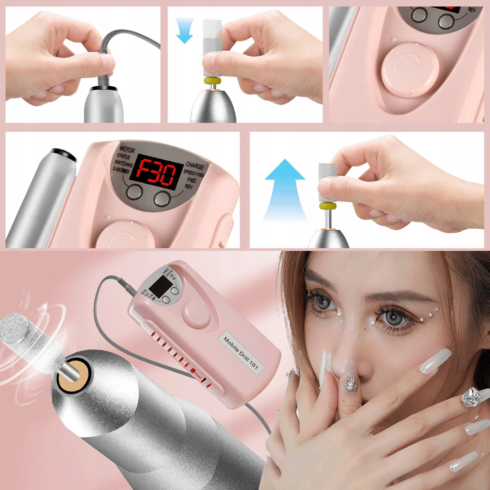 NAIL MILLING MACHINE WIRELESS PEDICURE MANICURE SET Medical device no