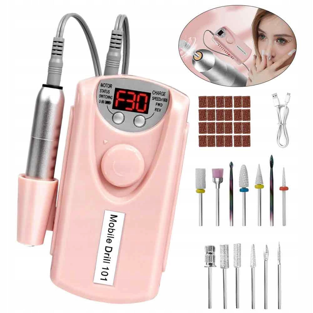 NAIL MILLING MACHINE WIRELESS PEDICURE MANICURE SET