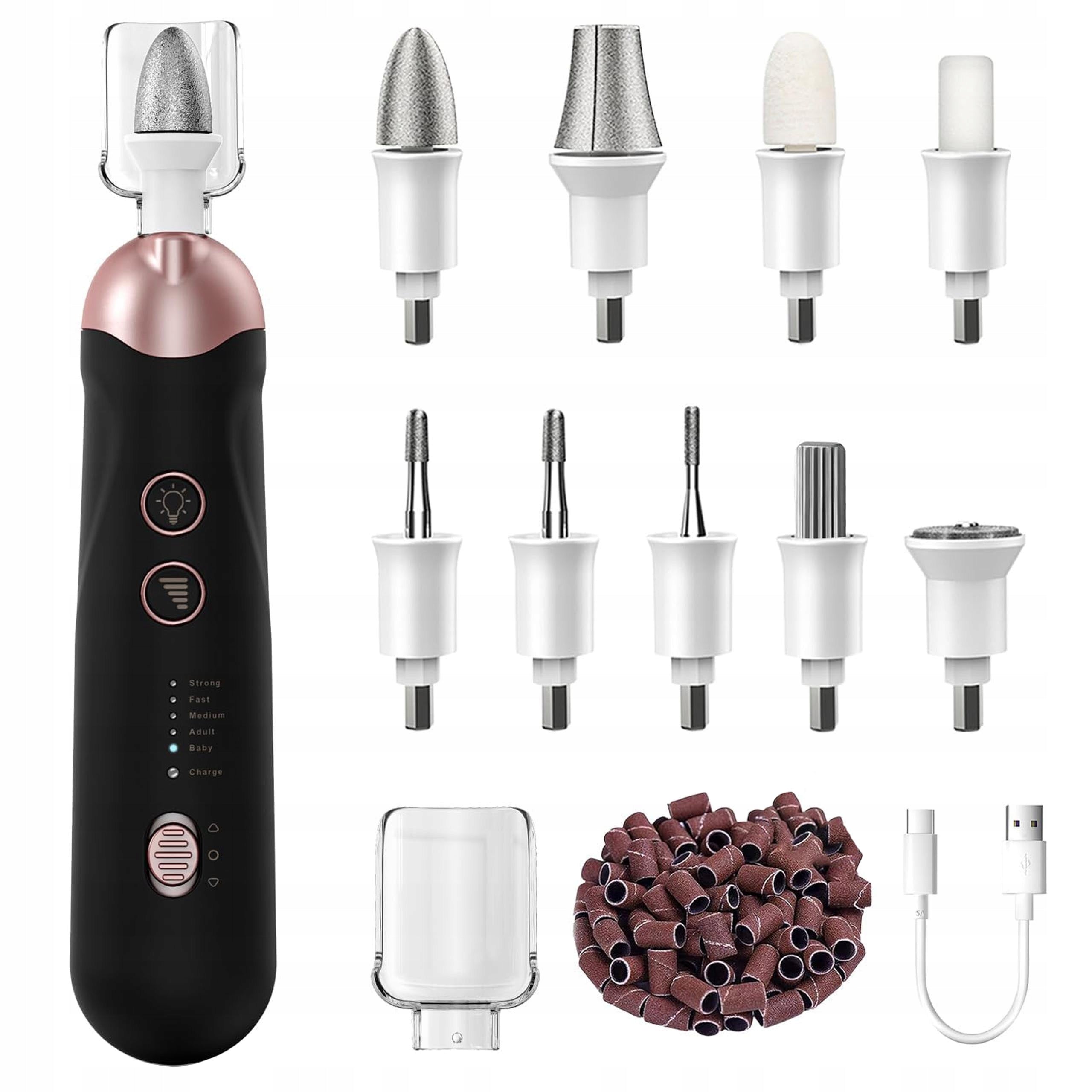 NAIL MILLING MACHINE WIRELESS PROFESSIONAL SET LED LAMP STRONG