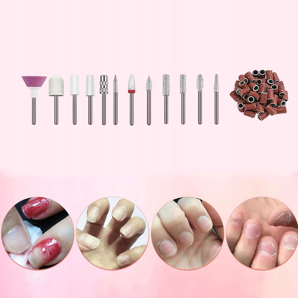 NAIL MILLING MANICURE PEDICURE FOR REMOVING GEL HYBRIDS + CUTTERS SET Product weight with unit packaging 0.27 kg