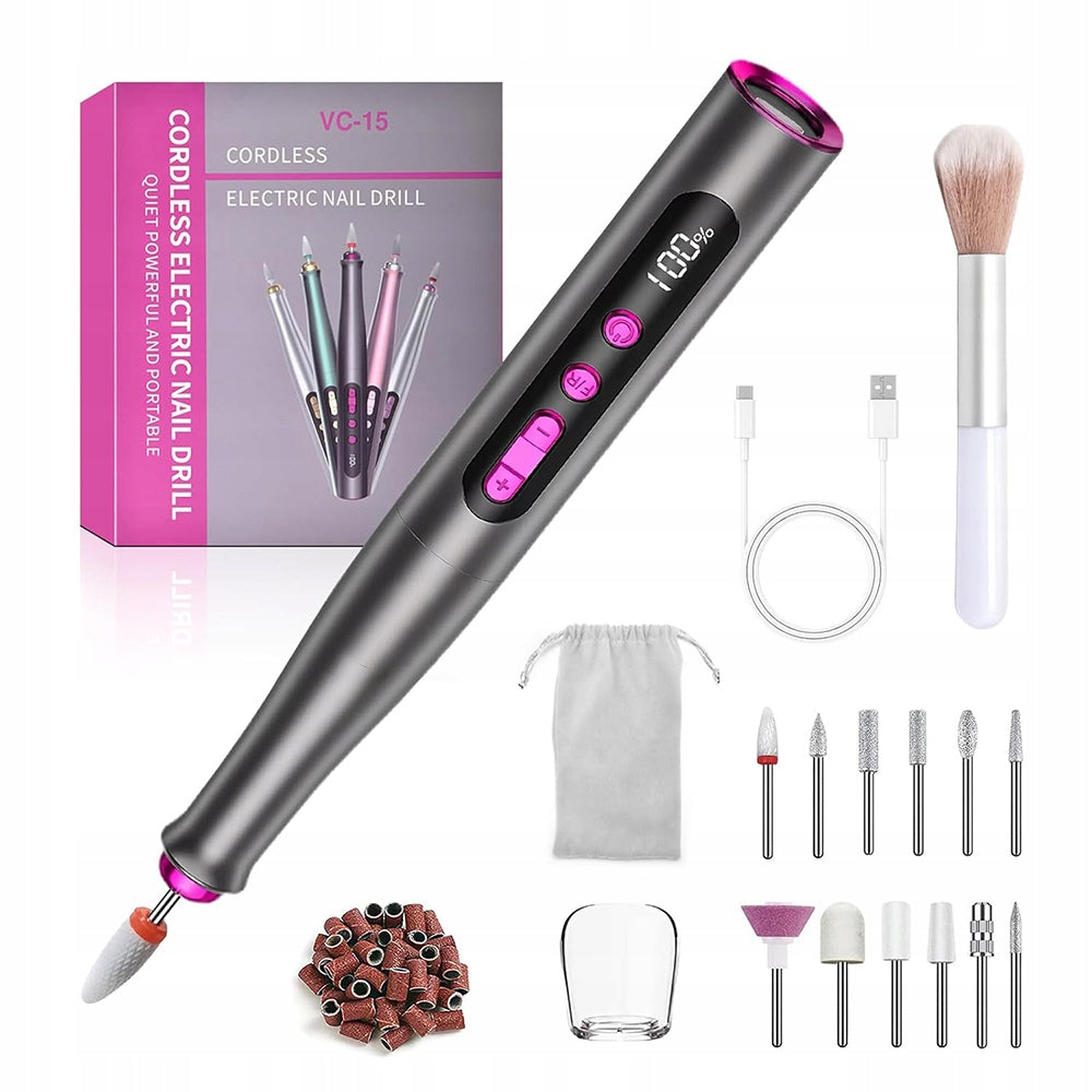 NAIL MILLING MANICURE PEDICURE FOR REMOVING GEL HYBRIDS + CUTTERS SET