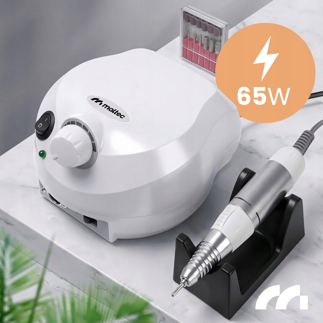 NAIL MILLING MANICURE PEDICURE PROFESSIONAL 65W CUTTER SET Packaging status original