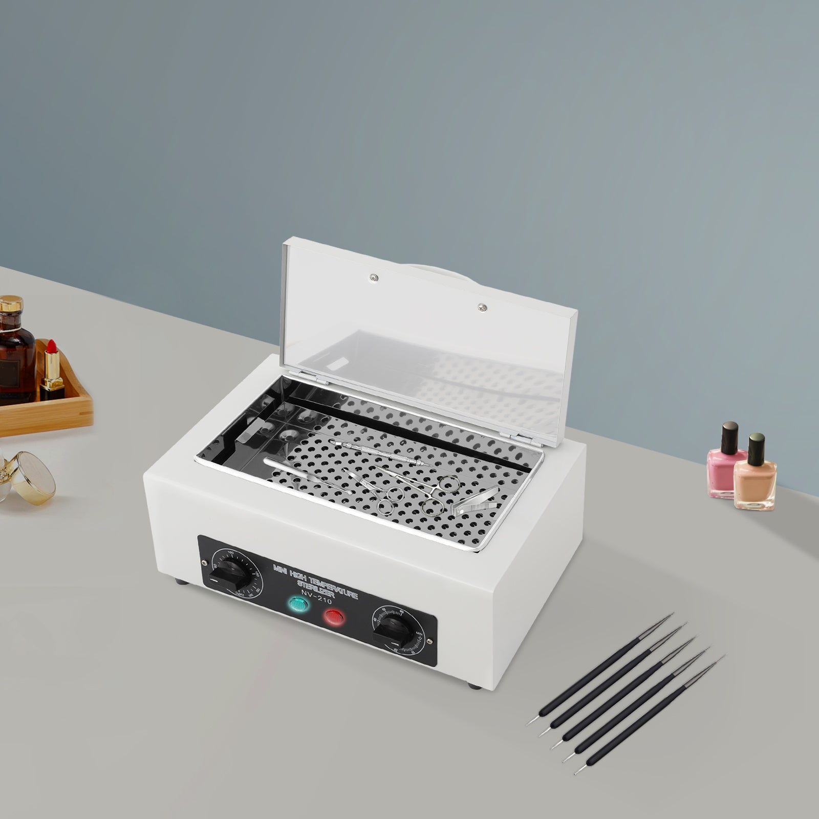 NAIL TOOL CLEANING MACHINE 300W ADJUSTABLE TEMPERATURE Packaging status original