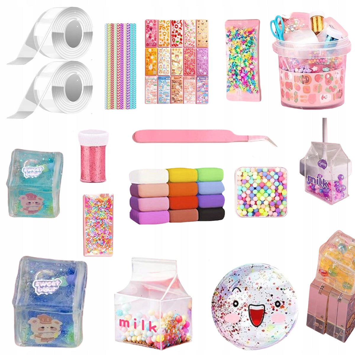 NANO TAPE MAKING KIT RELEASE BUBBLES DIY Blow Bubble Double Sided