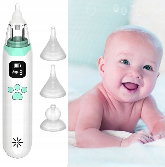 NASAL VACUUM CLEANER ELECTRIC ASPIRATOR FOR RUNNY NOSE CHILDREN USB Packaging status original