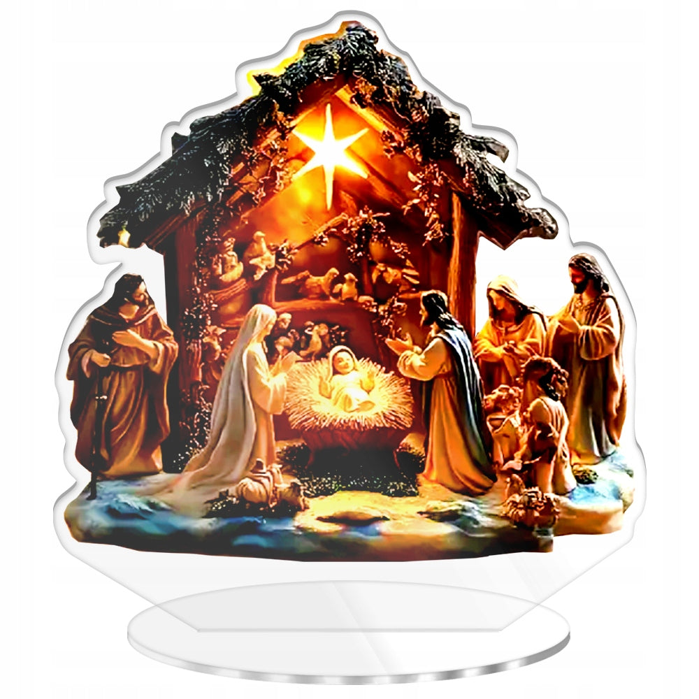NATIVITY SCENE CHRISTMAS ORNAMENT REED CHRISTMAS TREE GIFT FOR CHRISTMAS Brand upominki_pl