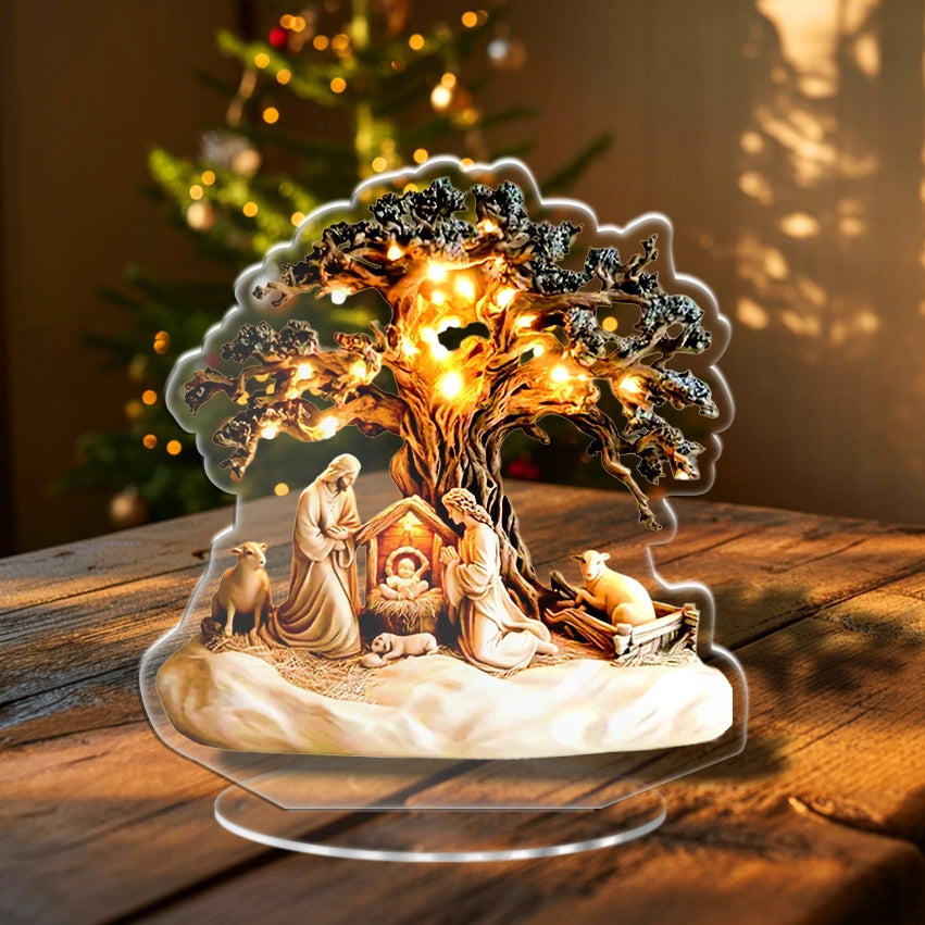 NATIVITY SCENE CHRISTMAS ORNAMENT REED CHRISTMAS TREE GIFT FOR CHRISTMAS Manufacturer code DEKORACJA ŚWIĄTECZNA STOŁU DOMU BOZA0007