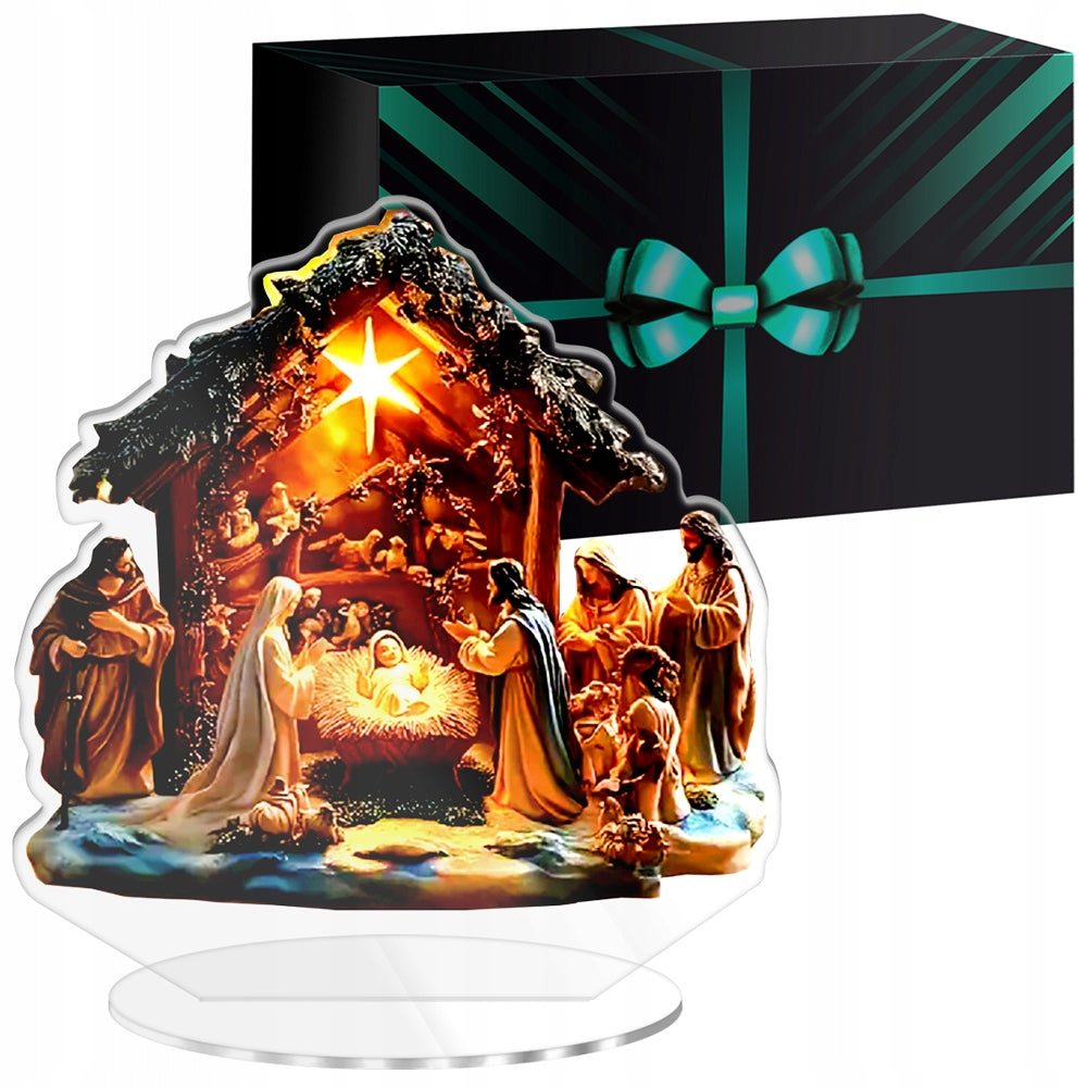 NATIVITY SCENE CHRISTMAS ORNAMENT REED CHRISTMAS TREE GIFT FOR CHRISTMAS