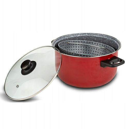 NAVA pot with strainer for steaming fries 22 cm TAURUS