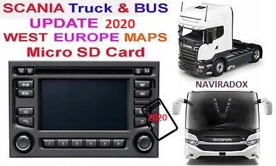 NAVIGATION CARD MAP SCANIA MAN TGX TGS 2020 NEW