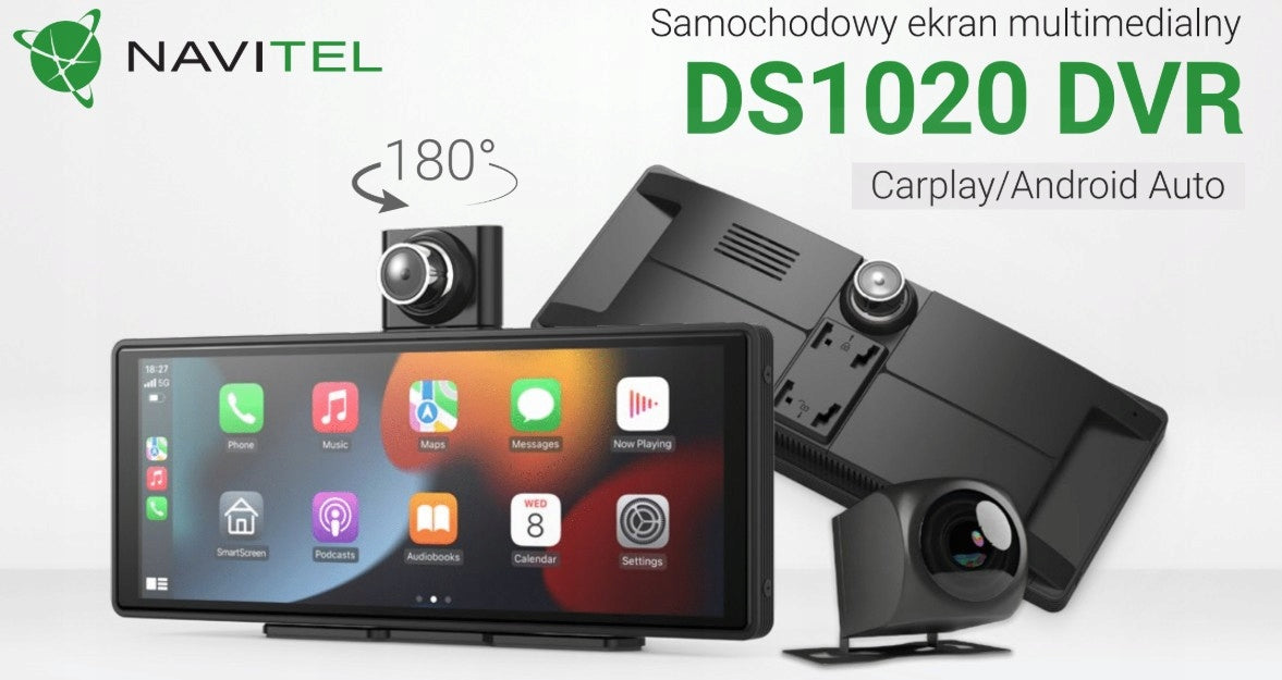 NAVITEL DS1020 DVR car screen CarPlay Android Auto video recorder Manufacturer code DS1020 DVR