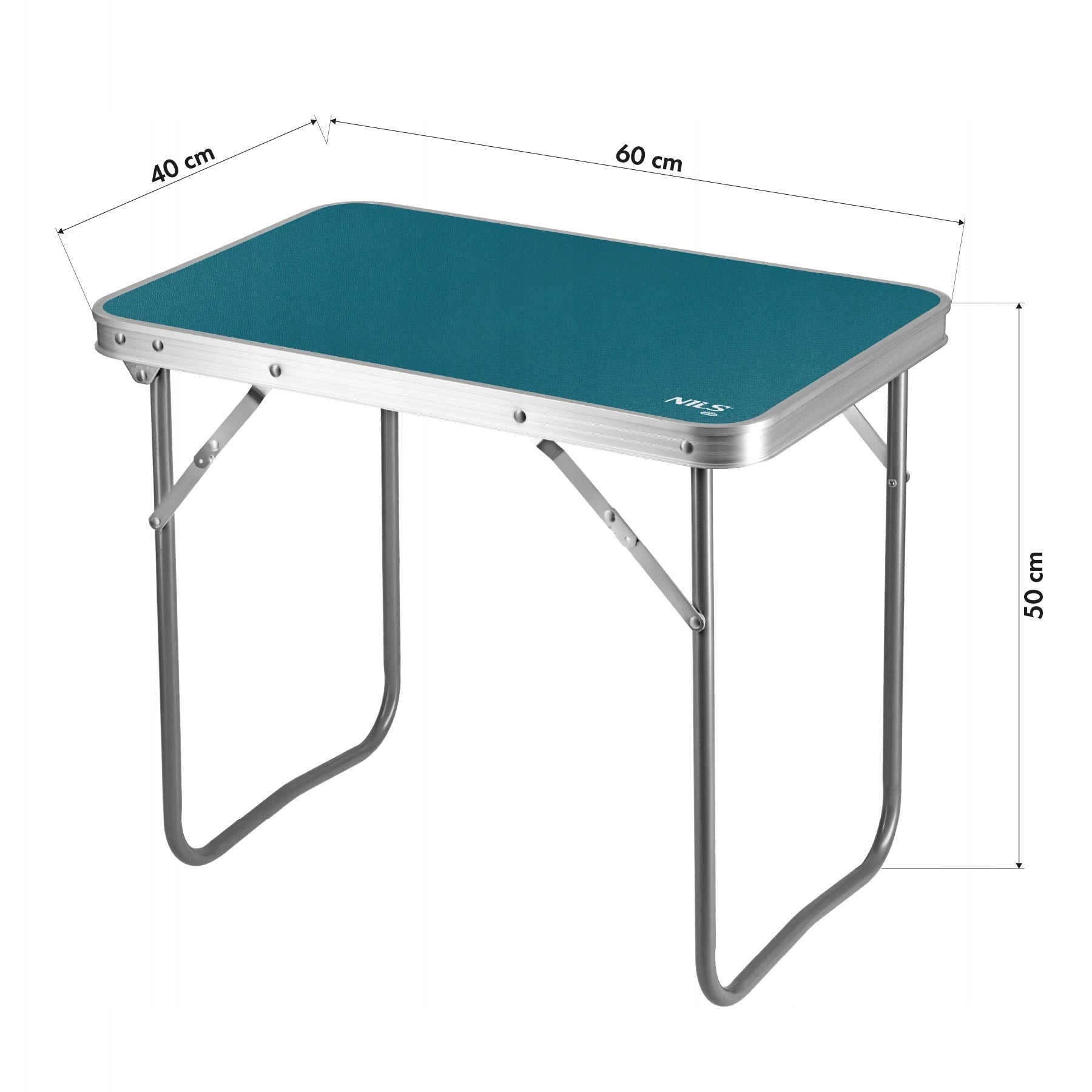 NC3401 CAMPING TABLE 60x40x50 CM BLUE NILS CAMP Brand Nils Camp