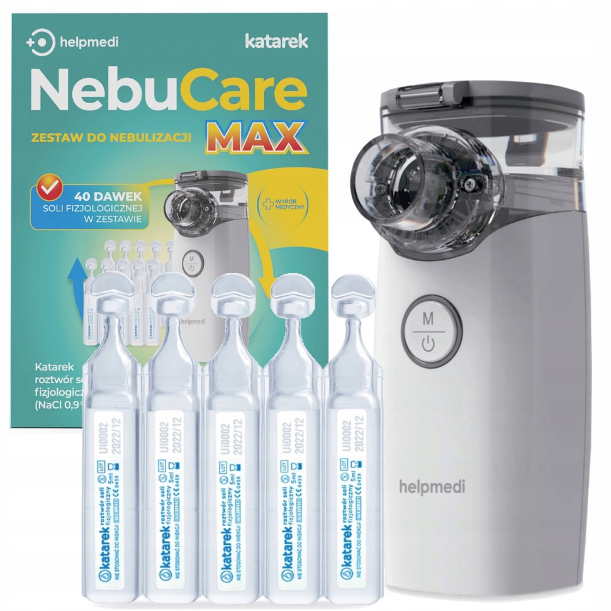 NEBUCARE MAX INHALER NEBULIZER + KATAREK SALT NEBULISER KIT