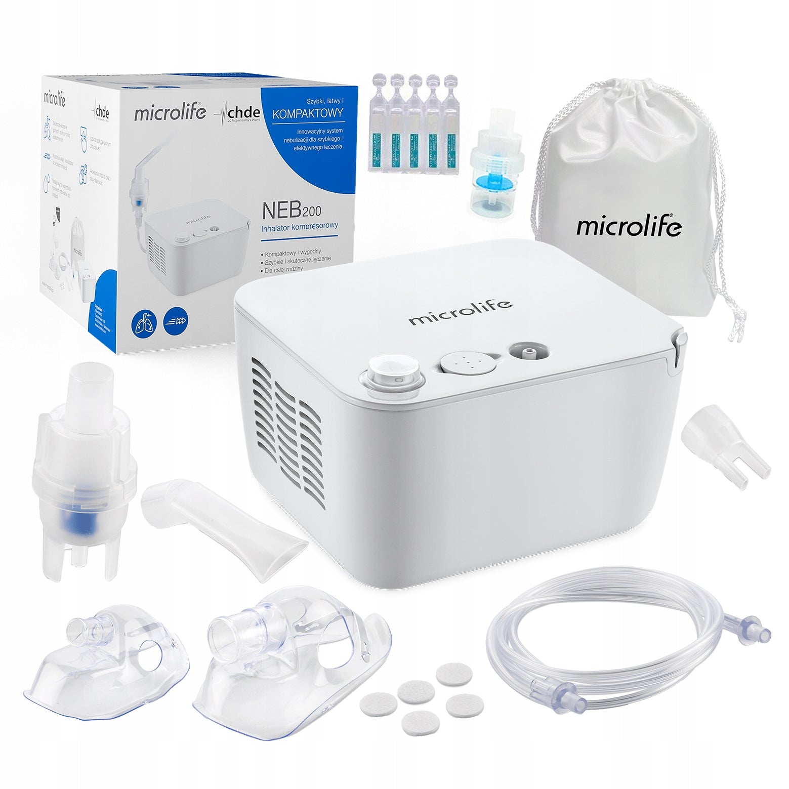 NEBULISER INHALER MICROLIFE NEB 200 FOR CHILDREN AND ADULTS +FREEBIES