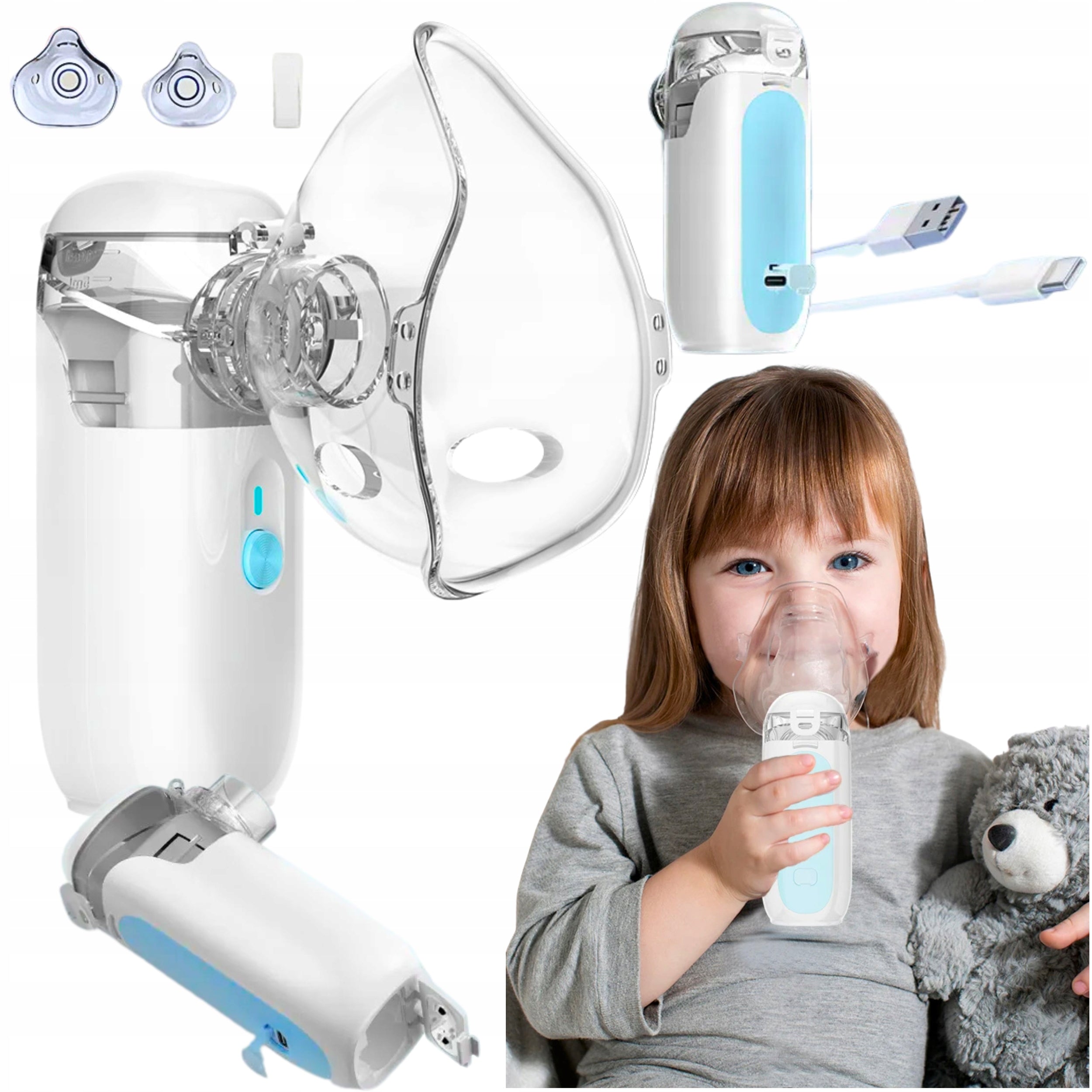 NEBULISER MESH INHALER FOR CHILDREN AND ADULTS PORTABLE SILENT
