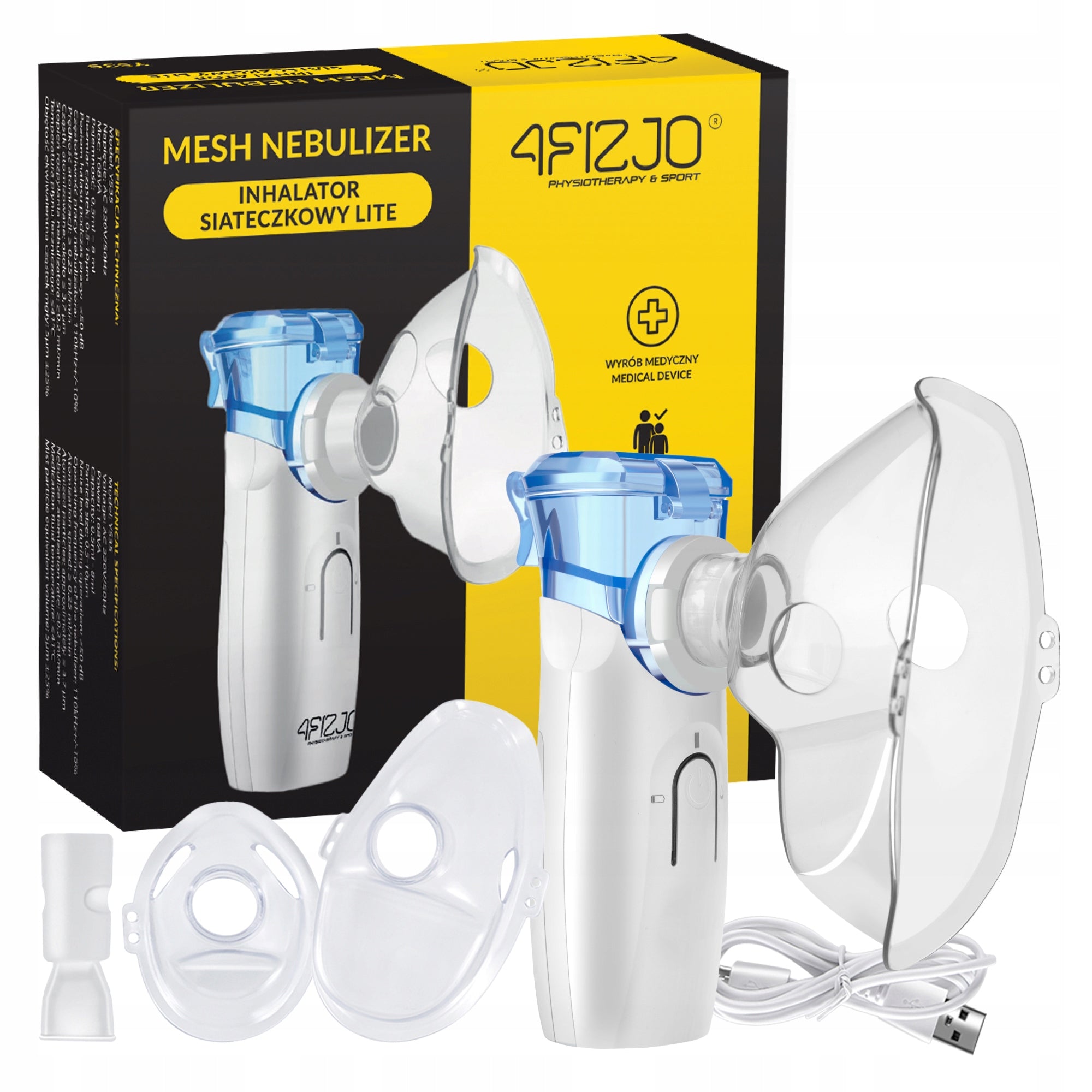 NEBULIZER INHALER FOR CHILDREN ADULTS MESH PORTABLE SILENT LITE