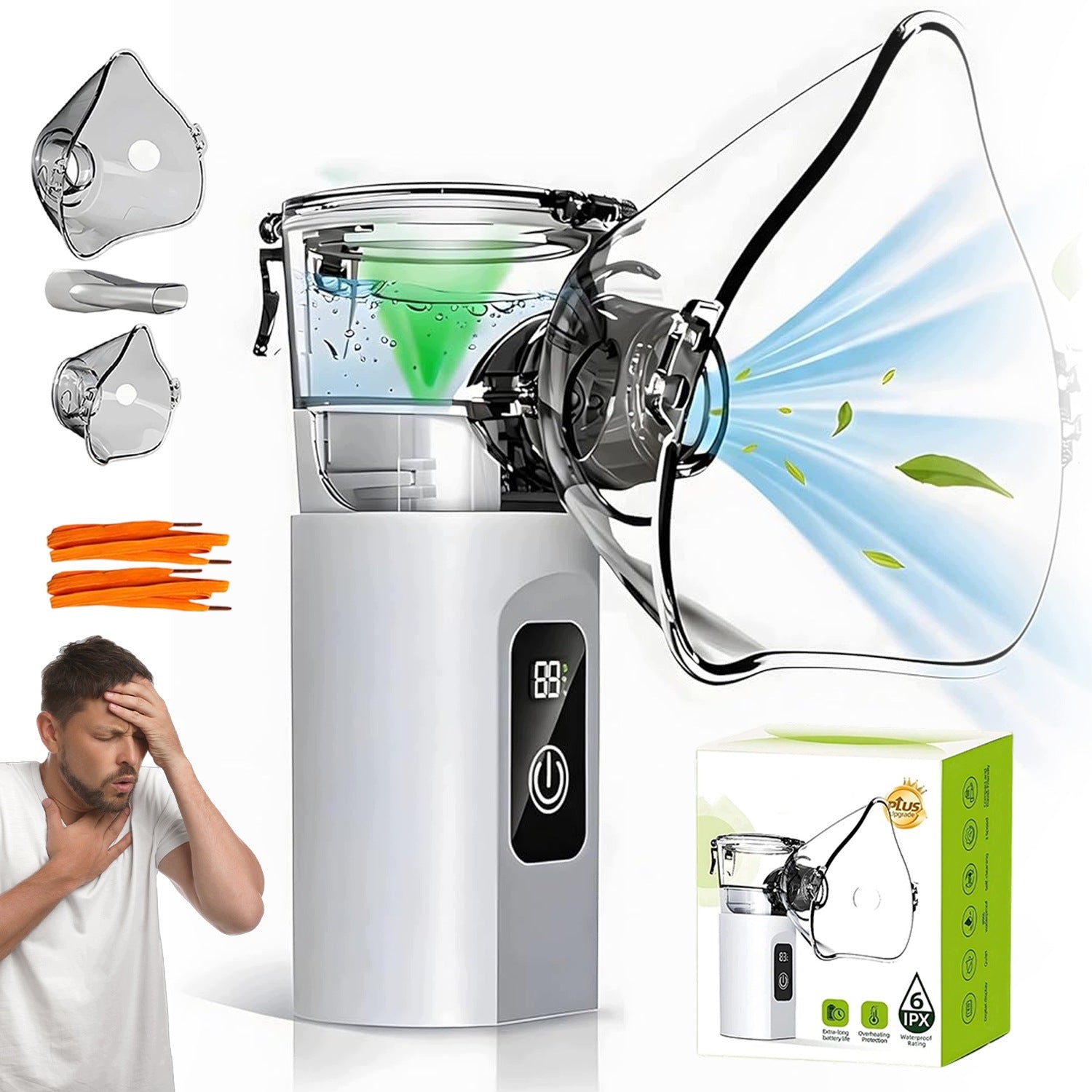 NEBULIZER INHALER FOR CHILDREN ADULTS MESH PORTABLE SILENT LITE
