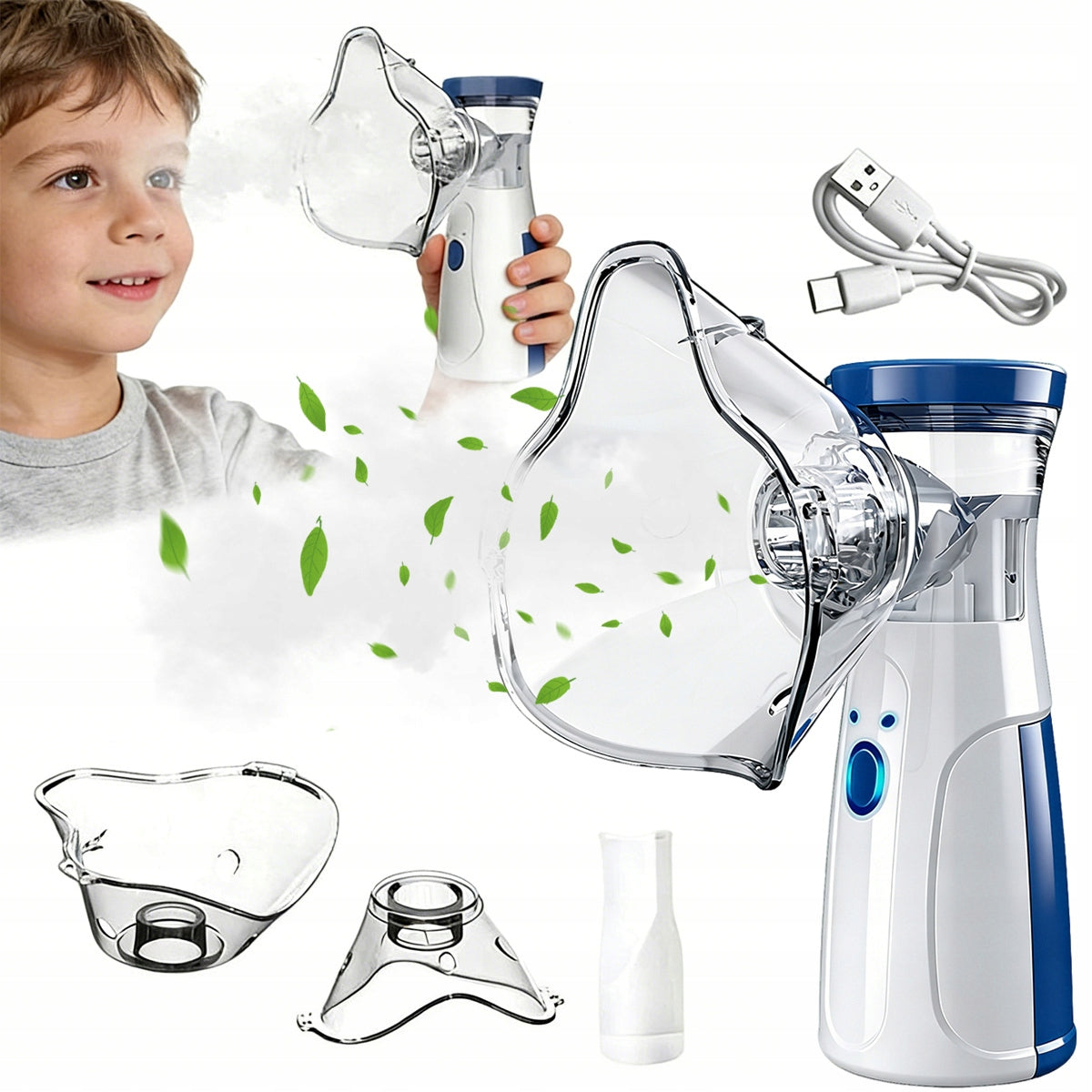 NEBULIZER INHALER For Children and ADULTS -PORTABLE for Rechargeable Quiet
