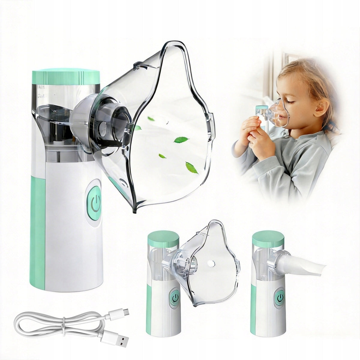 NEBULIZER INHALER For Children and ADULTS -PORTABLE for Rechargeable Silent Battery Manufacturer of a medical device 6974800507059