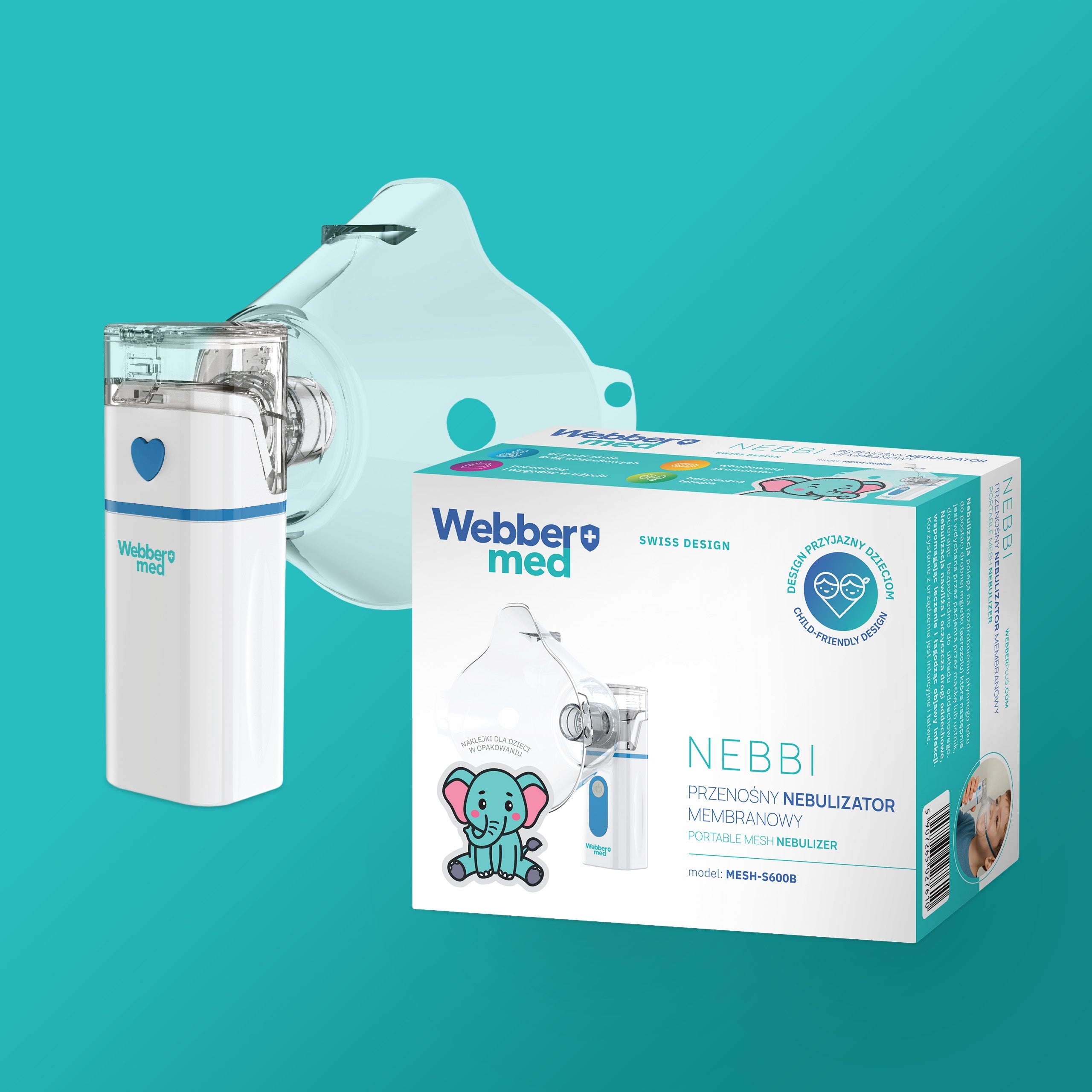 NEBULIZER INHALER For Children and ADULTS -PORTABLE for Rechargeable Silent Battery Medical device yes