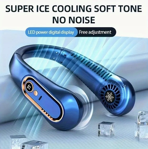 NECK FAN 5-STAGE SPEED CONTROL STRONG BLUE Brand no brand