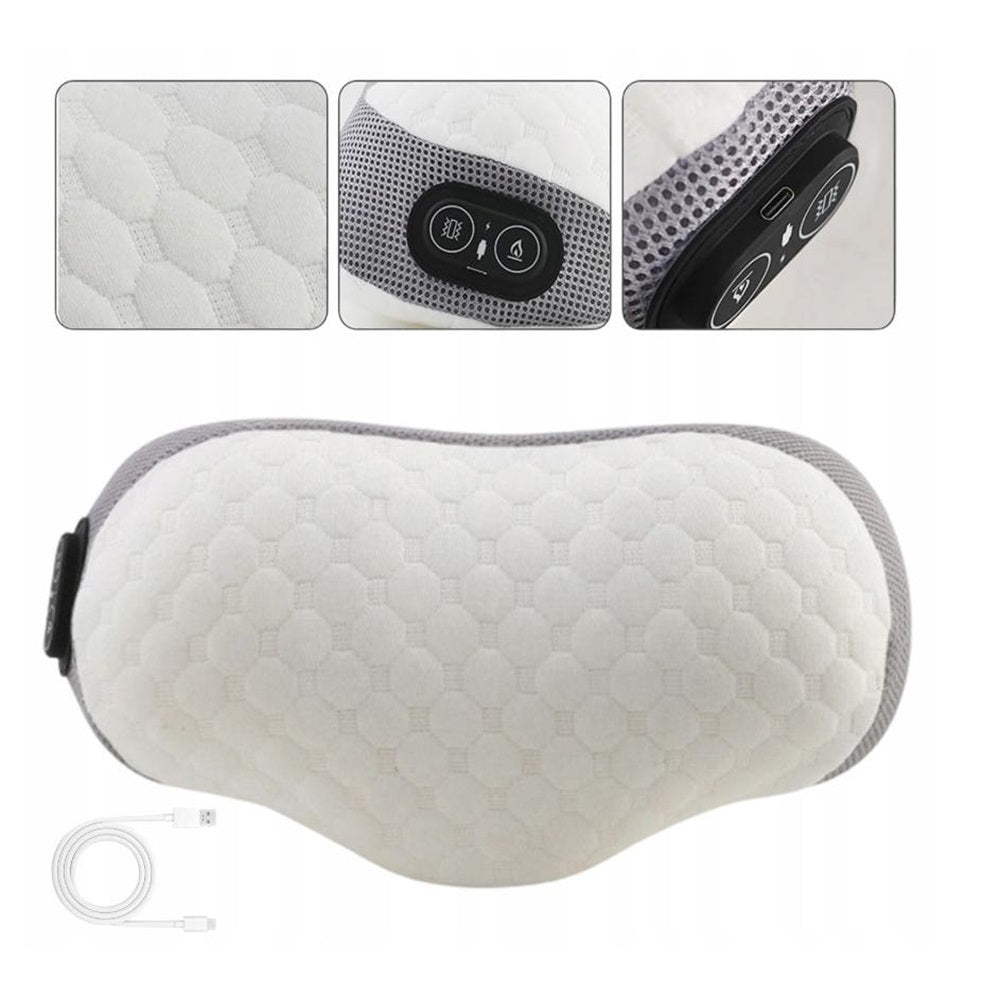 NECK MASSAGE PILLOW WITH HEATING 3 LEVELS MEMORY FOAM ELECTRIC Packaging status original
