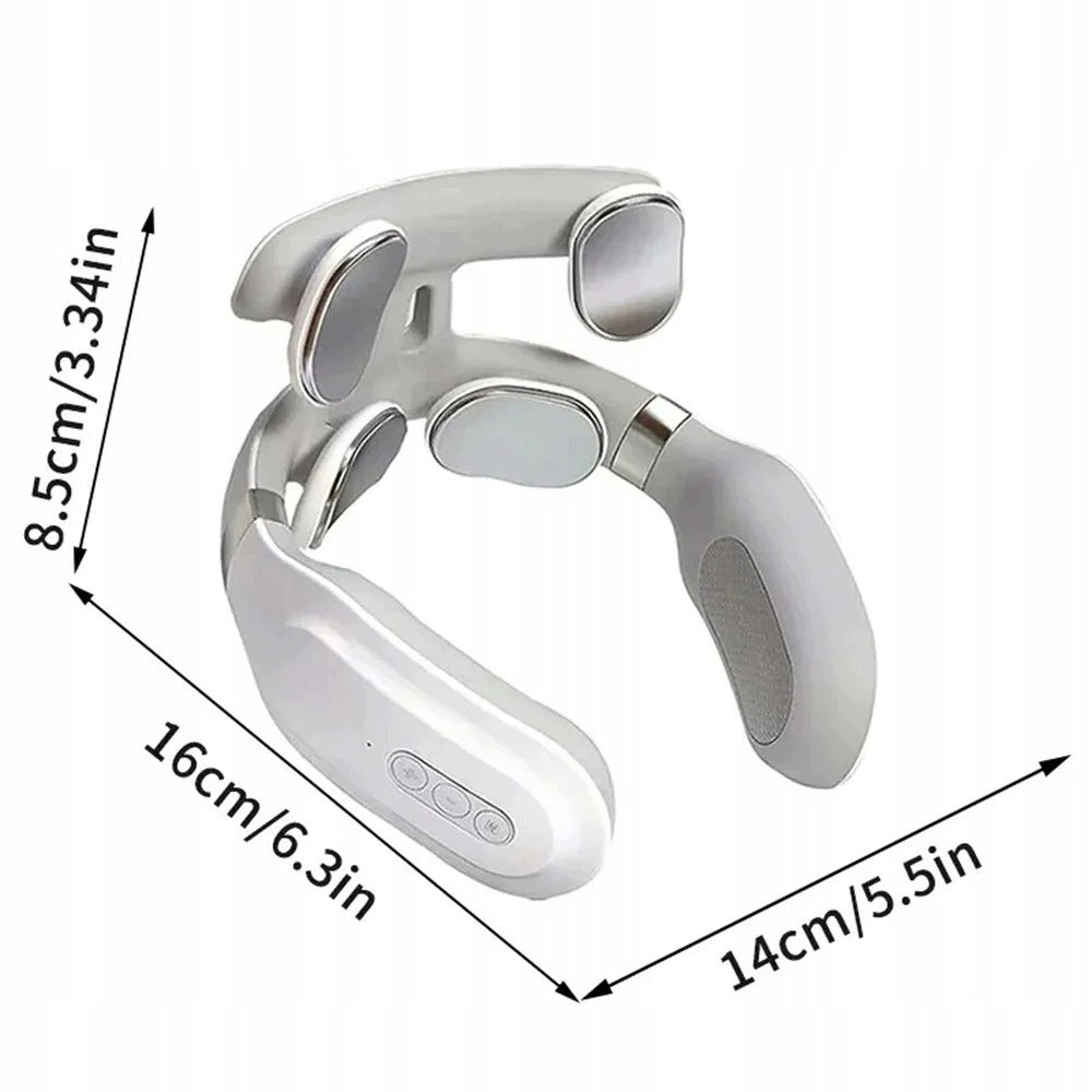 NECK MASSAGER NECK STIFFNESS PAIN CURRENTS EMS 9 HEADS HEATING 4 PROGRAMS Packaging status original