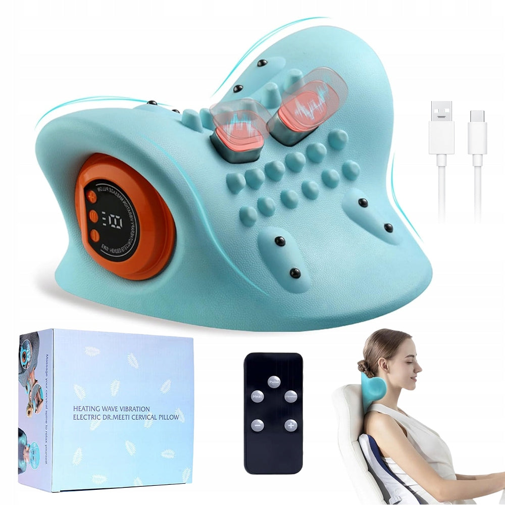 NECK MASSAGER WITH PILLOW EMS GIFT FOR DAD MOM GRANDPA 1500MAH