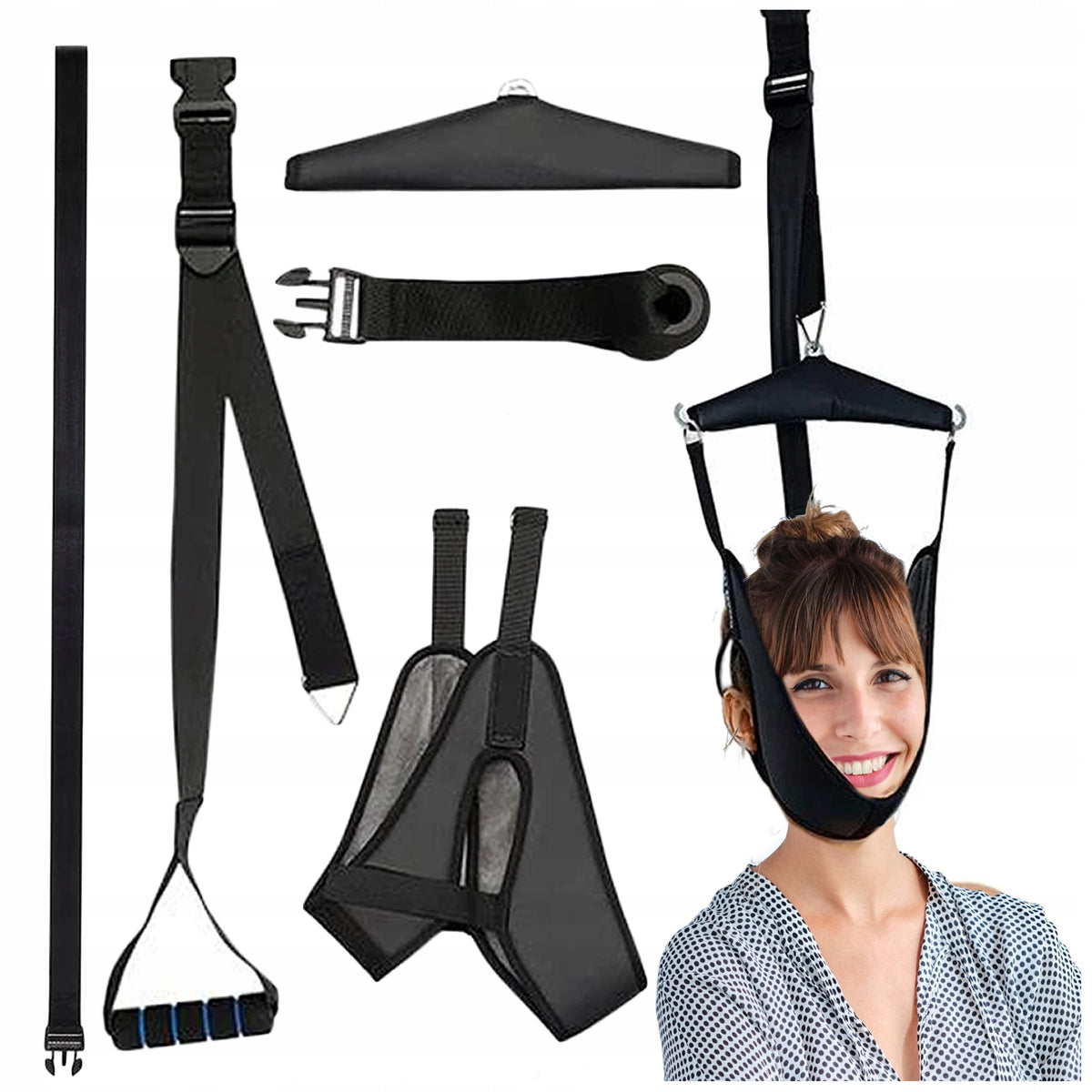 NECK TRACTION DEVICE FOR PULLING OUT THE CERVICAL SECTION CERVICAL DECOMPRESSION Packaging status original