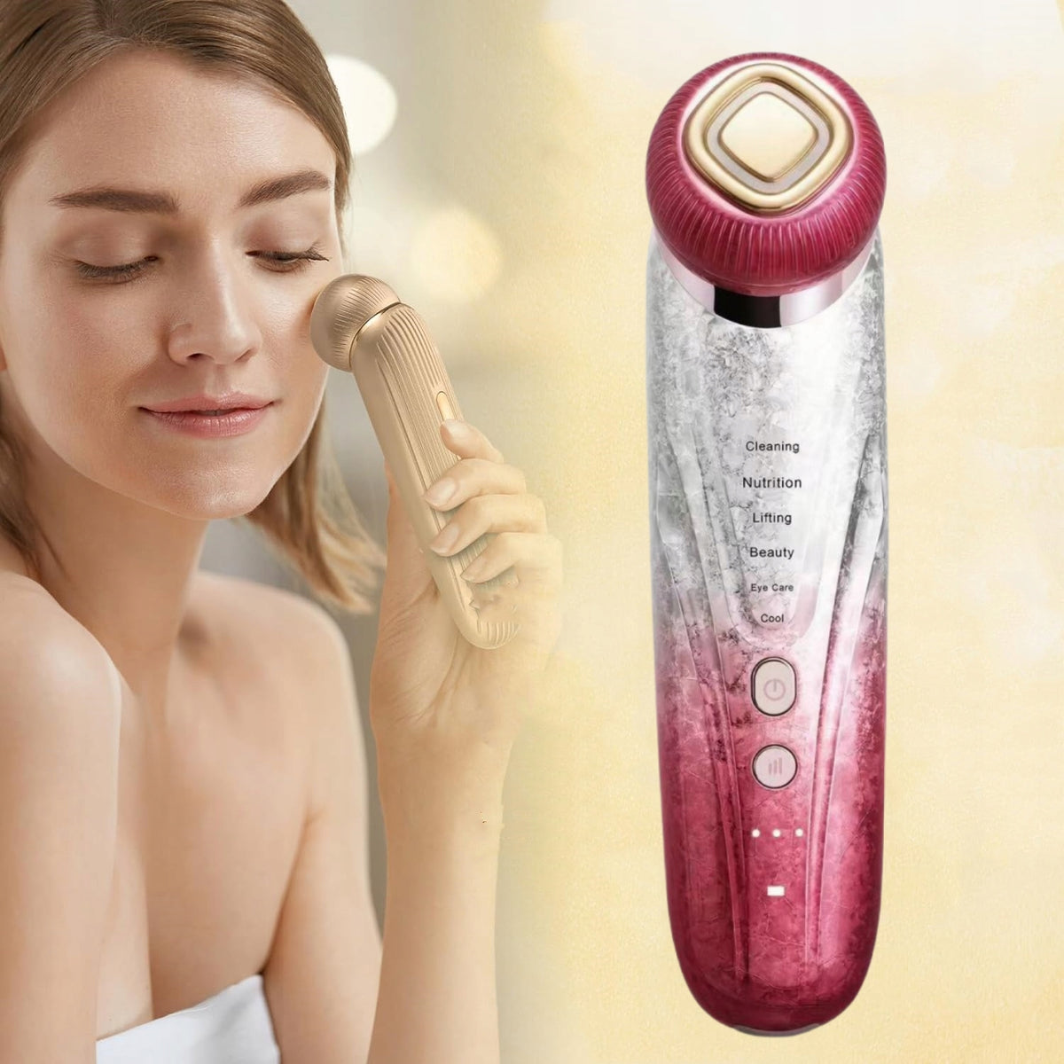 NEEDLELESS MESOTHERAPY 6in1 PHOTOTHERAPY, RF, Microcurrent, Hot and Cold Wraps Brand no brand