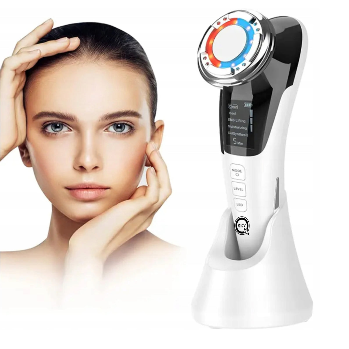 NEEDLELESS MESOTHERAPY FACE EMS MASSAGER LIFTING 5in1 MASSAGE DEVICE Packaging status original