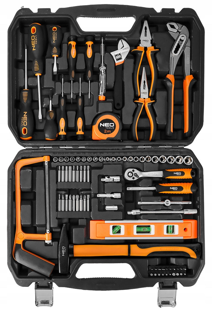 NEO Universal Tool Set 88 el. Suitcase Socket Wrenches Stainless Steel Manufacturer code 10-202