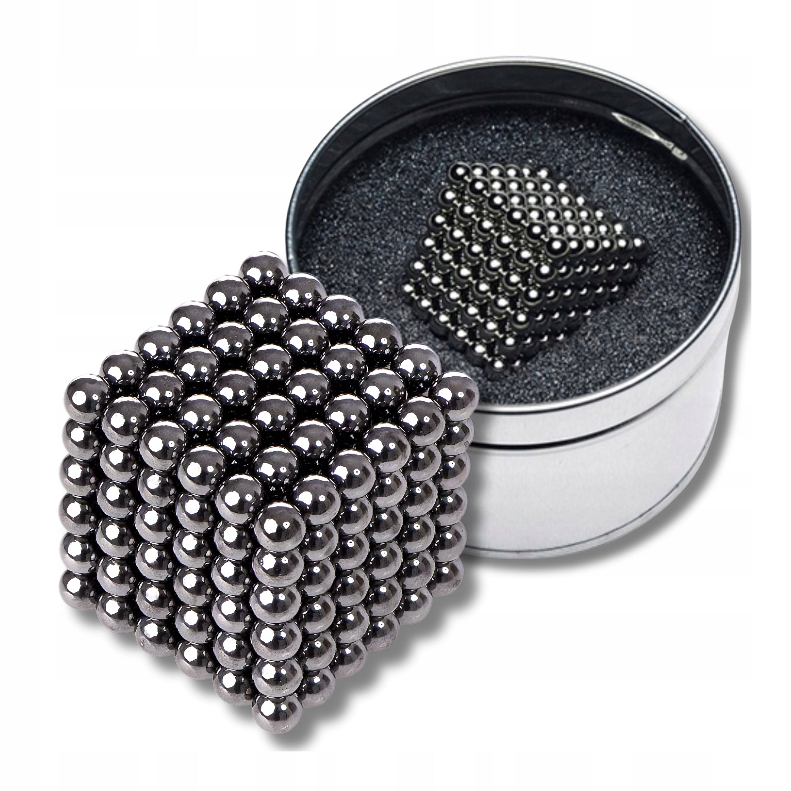 NEOCUBE Blocks MAGNETIC Balls 5 mm 216 pcs Silver Gift For Children