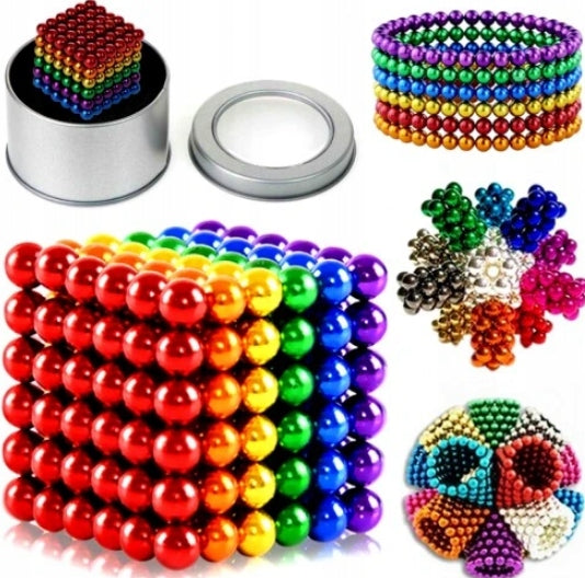 NEOCUBE MAGNETIC BALLS CHILDREN BLOCKS COLORFUL GIFT 216 3MM RAINBOW Brand Verta