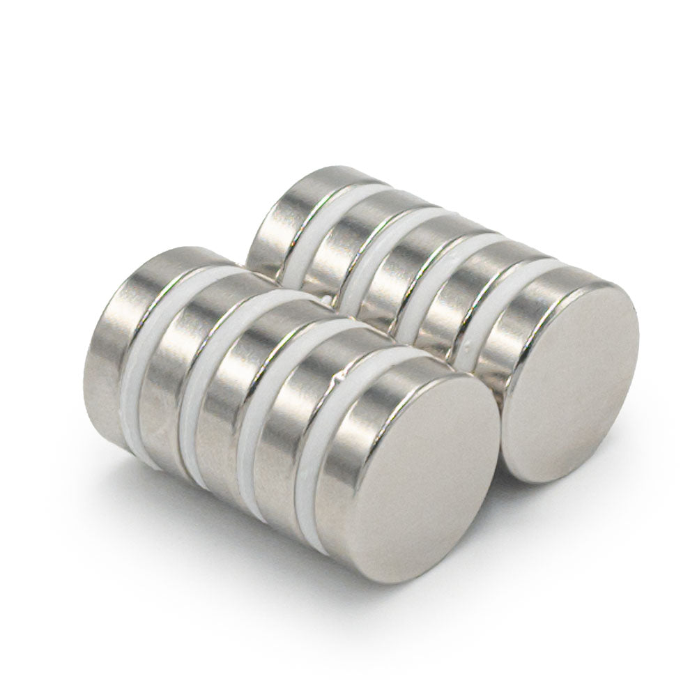 NEODYMIUM CYLINDRICAL MAGNET 20x5 mm STRONG, round, disc, HUNTER - 10 PCS