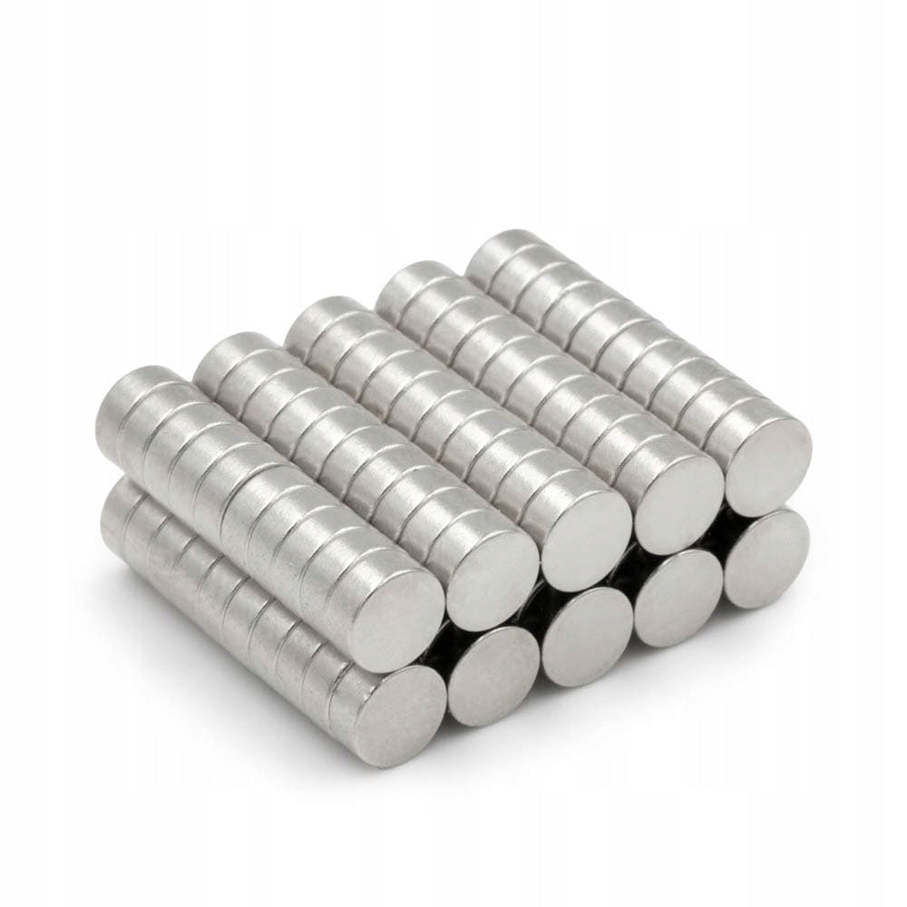 NEODYMIUM CYLINDRICAL MAGNET 5x2 mm STRONG, round, disc, HUNTER - 100 PCS