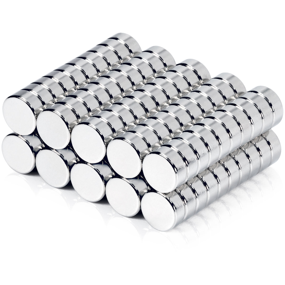NEODYMIUM CYLINDRICAL MAGNET fi 5x2 mm, Strong Round Flat Roller, 100 pcs.