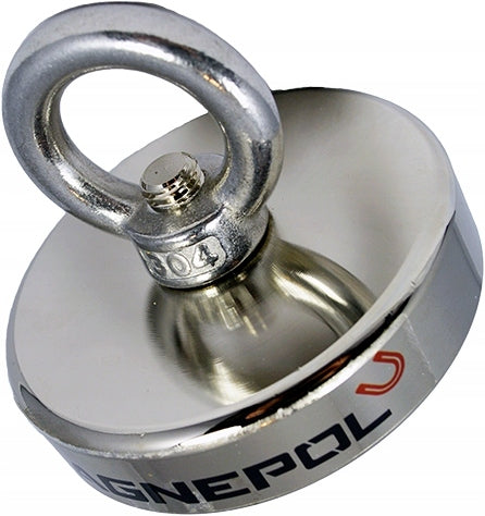 NEODYMIUM MAGNET 300kg N52 HANDLE 80mm MAGNEPOL Packaging status original