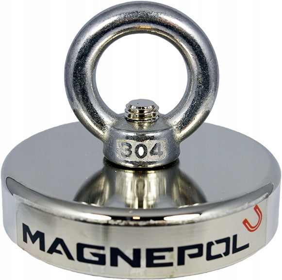 NEODYMIUM MAGNET 300kg N52 HANDLE 80mm MAGNEPOL