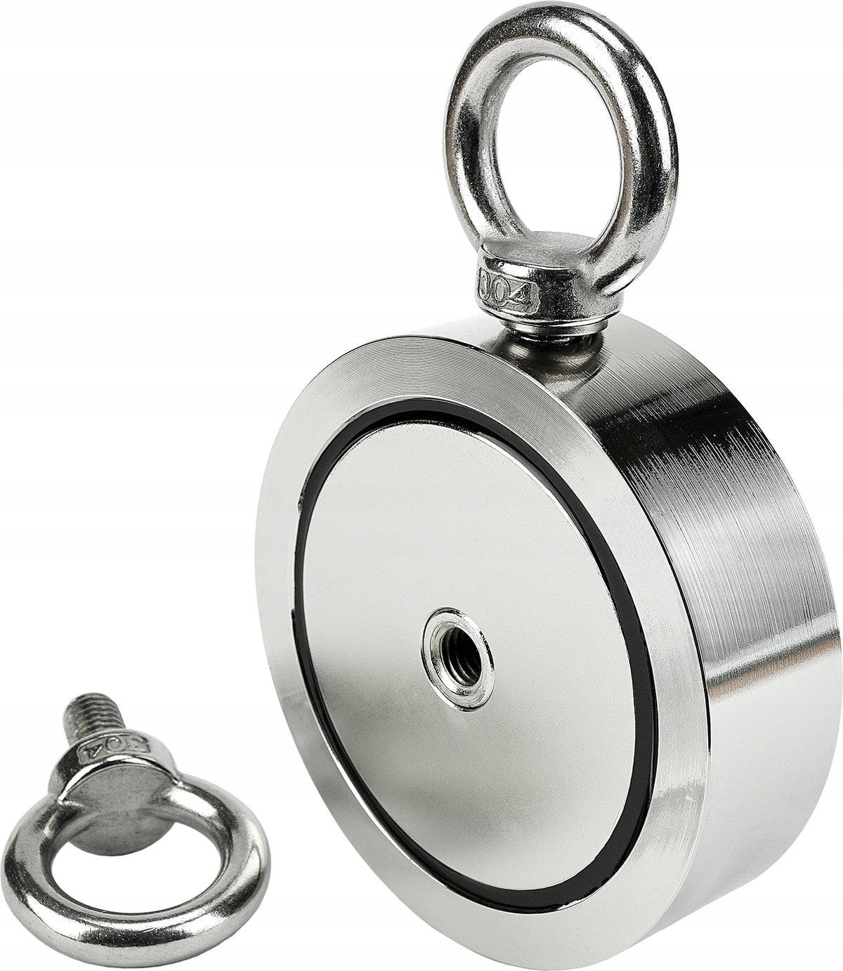 NEODYMIUM MAGNET 350 kg / Ø94 mm with Side Handle, N52 Strong Double Sided Brand Sensei