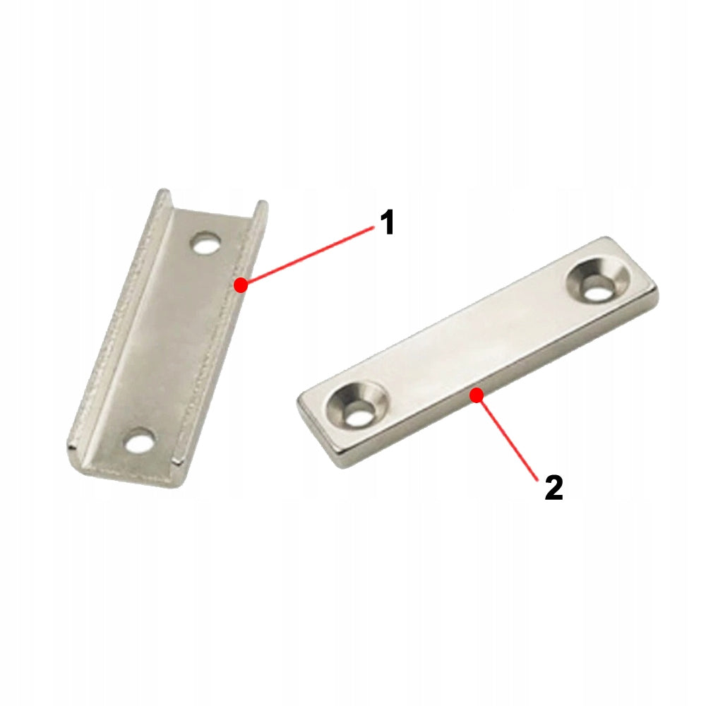 NEODYMIUM MAGNET HOLDER IN HOUSING 60x13.5x5mm, HUNTER, LIFTING CAPACITY 12KG - 5 PCS Packaging status original