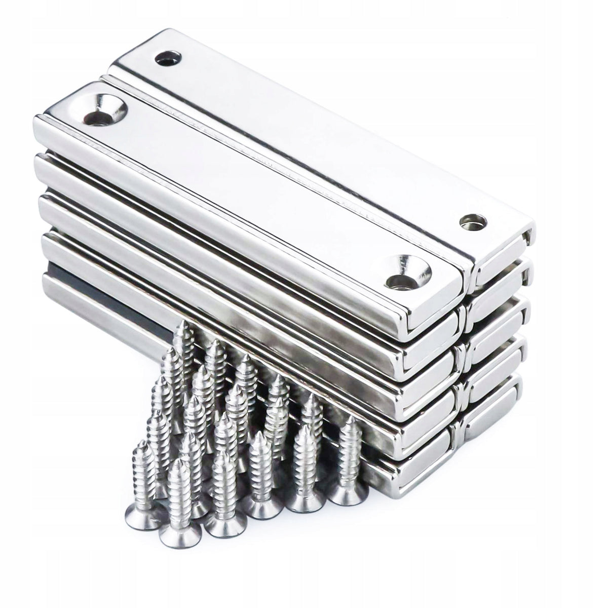 NEODYMIUM MAGNET HOLDER IN HOUSING 60x13.5x5mm, HUNTER, LIFTING CAPACITY 12KG - 5 PCS