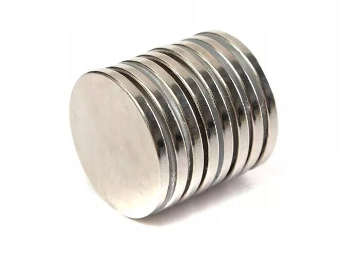 NEODYMIUM MAGNET STRONG CYLINDRICAL 20X2 10 PIECES