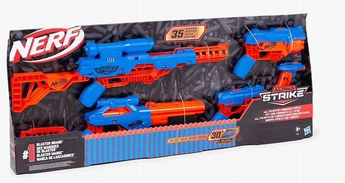 NERF ALPHA STRIKE E8339 set of 5 x RIFLE GUN LAUNCHER +30 arrows Brand NERF