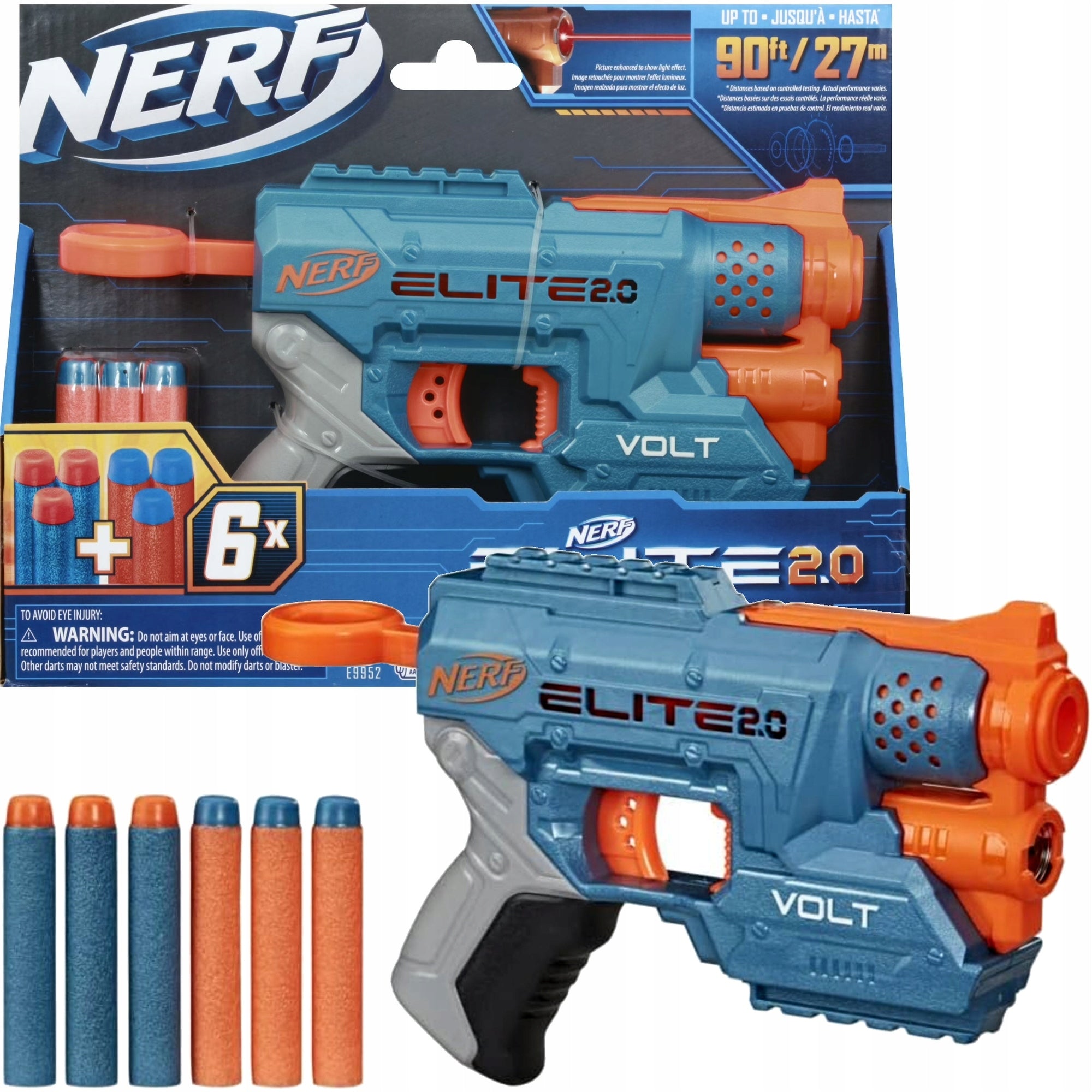 NERF PISTOL ARROW LAUNCHER ELITE 2.0 VOLT SD-1 + 6 ROUNDS
