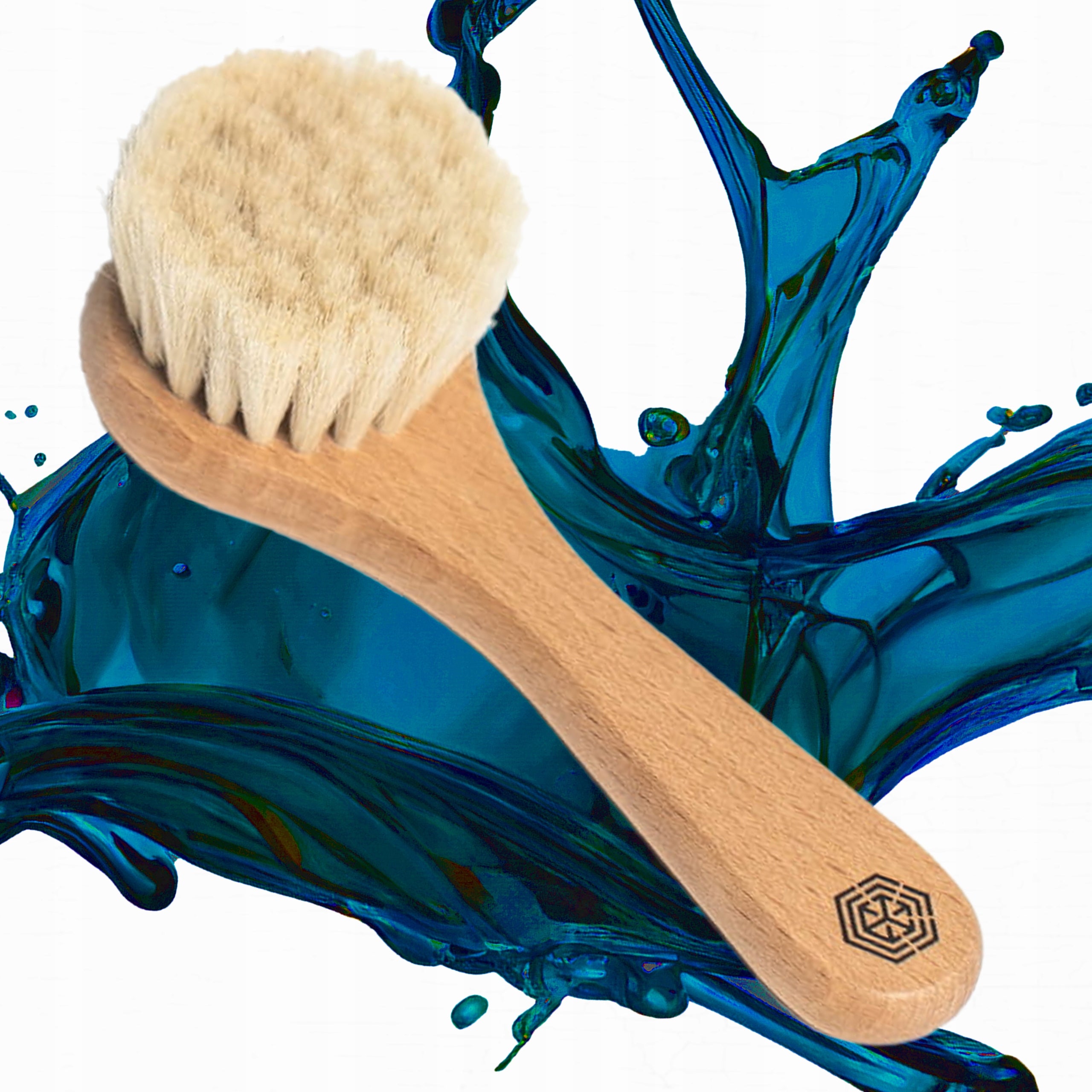 NESTED GOAT FACE MASSAGE OR WASH BRUSH - GENTLE EAN (GTIN) 5903678888039