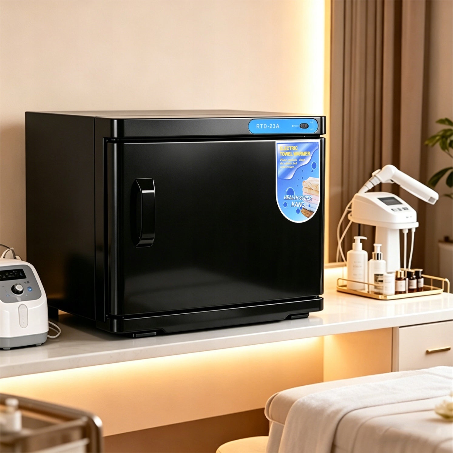 NETTLIFE 23 Liter Towel Disinfection Cabinet, Black Medical device no